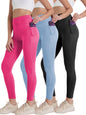 3 Pack Womens Yoga Pants with Pockets Active Fitness Leggings for Activity Wear