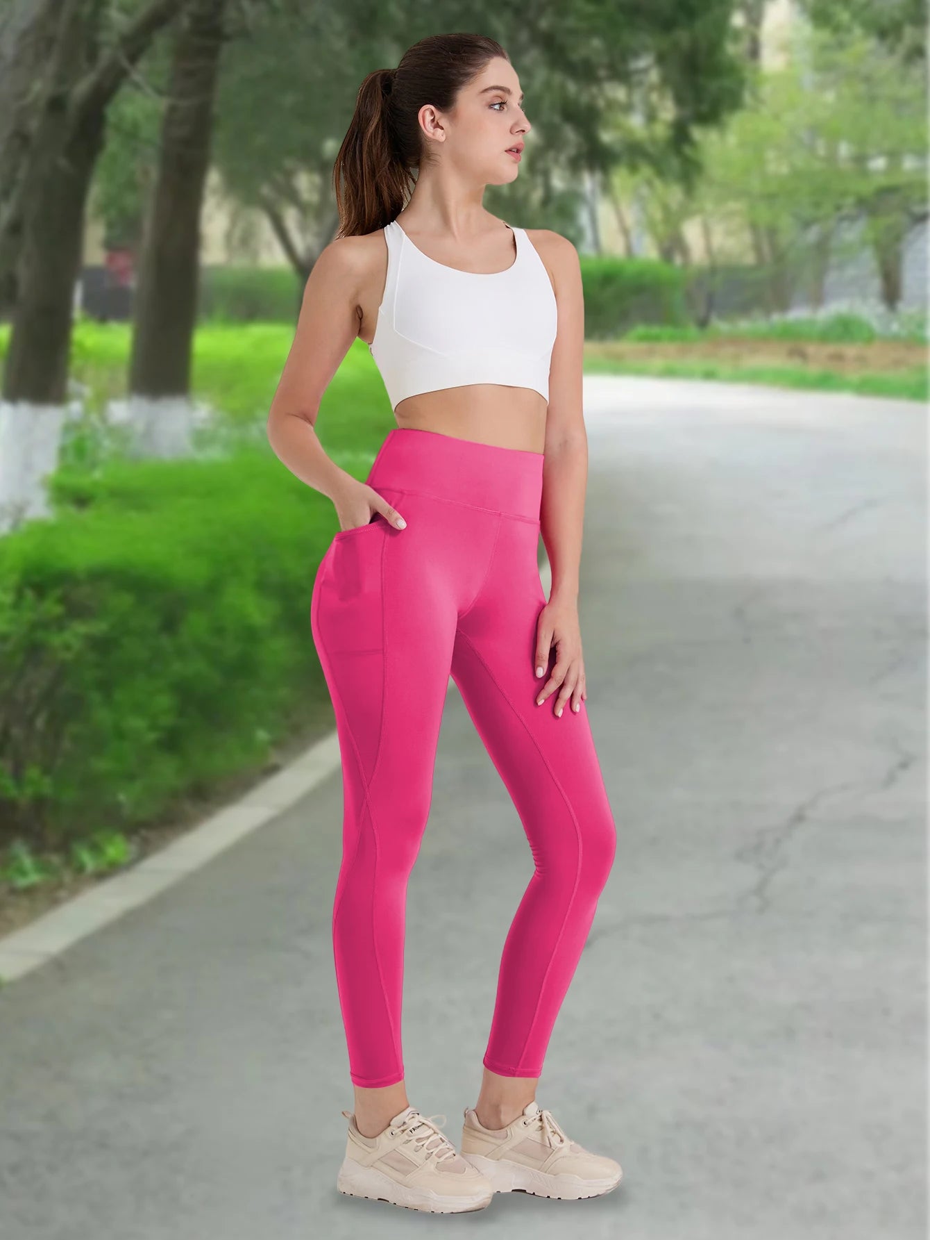 3 Pack Womens Yoga Pants with Pockets Active Fitness Leggings for Activity Wear