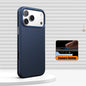 Luxury Alloy Lens Frame Business PU Leather Case For iPhone 17 16 Pro Max 15 14 Pro For Magsafe Magnetic Wireless Charge Cover