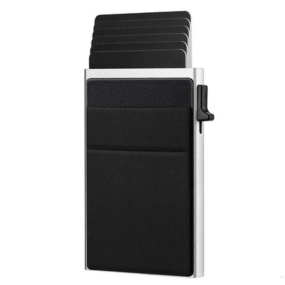 Rfid Credit Card Holder Men Thin Slim Mini Minimalist Wallets Luxury Metal Bank ID Cardholer Case Wallet for Men Carteras Choice